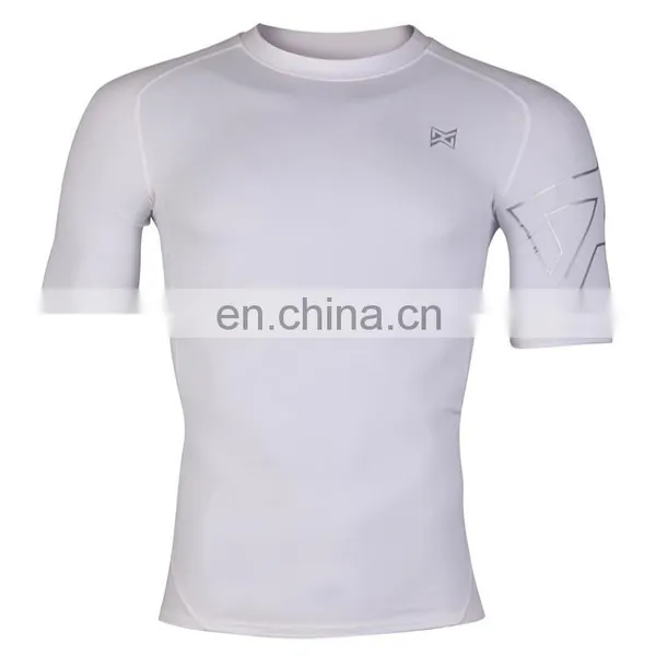 Blank Mma Rash Guard for Players White Color in High Quality photo-4