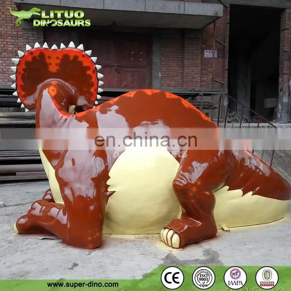 Park Fiberglass Sculpture Playground Dinosaur photo-3