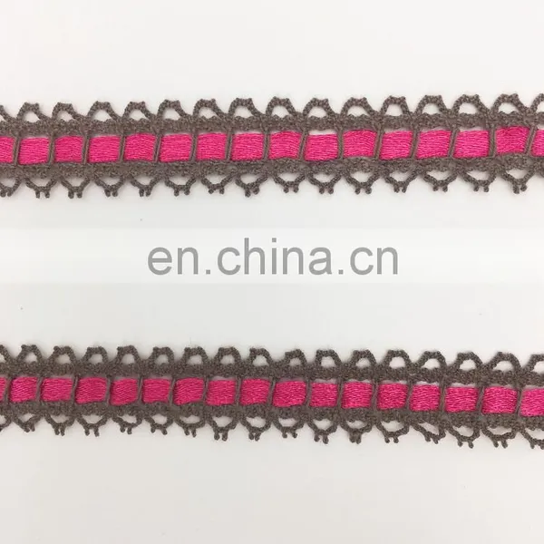 OLCT1436 1.3cm Fashion Beautiful Multi Color Cotton Crochet African Lace for Ladies photo-4