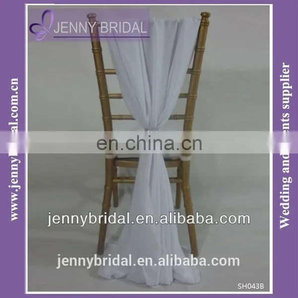 SH043H Wholesale Chiffon Purple Chair Covers photo-4