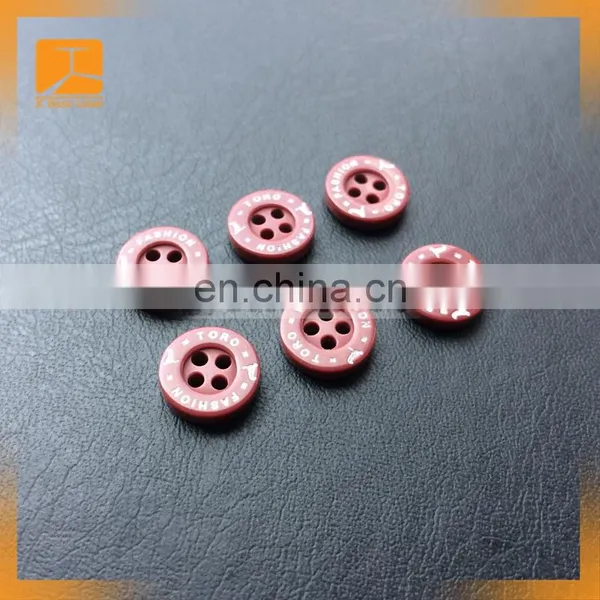 Round Clear 4 Hole Custom Made Plastic Button for Garment photo-3