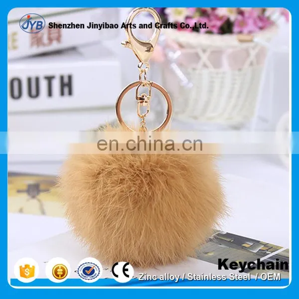 Hot Selling Colorful Cute Fur Flush Ball Keychain for Bag photo-2