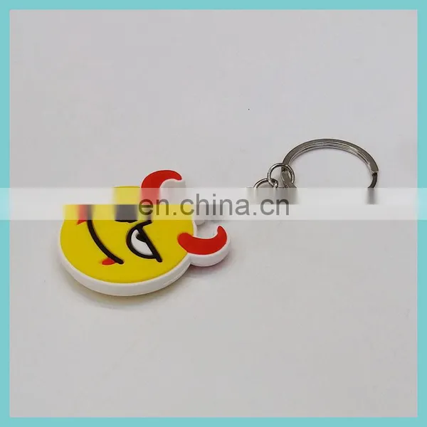 New Developed 36 Styles Soft PVC Emoji Keychains photo-3