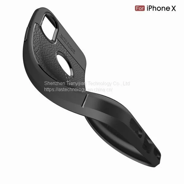 New Arrival Litchi Grain 360 Full Protective Soft TPU Leather Shockproof Phone Cover Case for Apple IPhone X photo-5