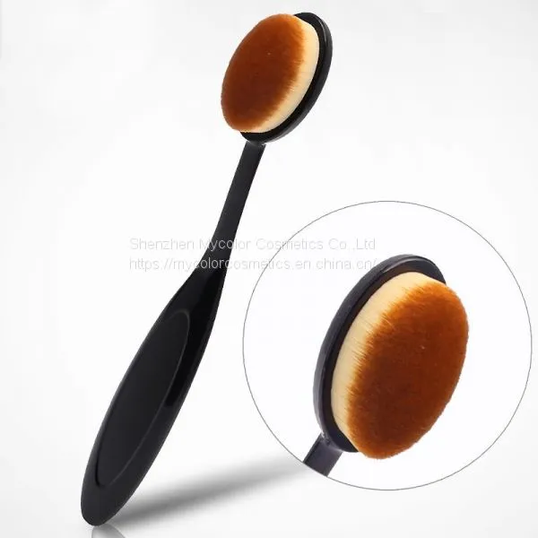 Nylon Toothbrush Smooth Makeup Brush Liquid Foundation Brush With Lid