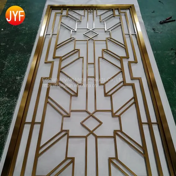 Hotel Laser Cutting Metal Partition Custom Decorative Metal Modern Metal Decorative Partition Screen photo-3