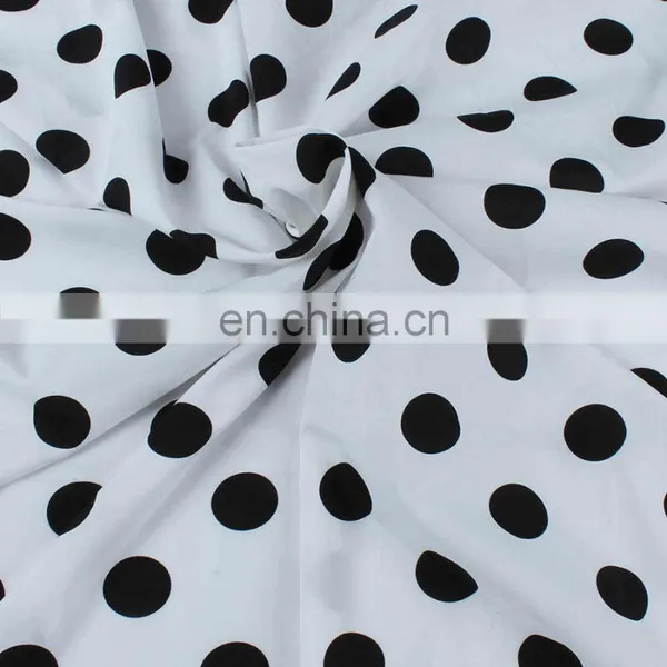 2020 High Quality 100% Polyester Polka Dot Printing Chiffon Fabric for Women Dress Blouse Pants photo-3