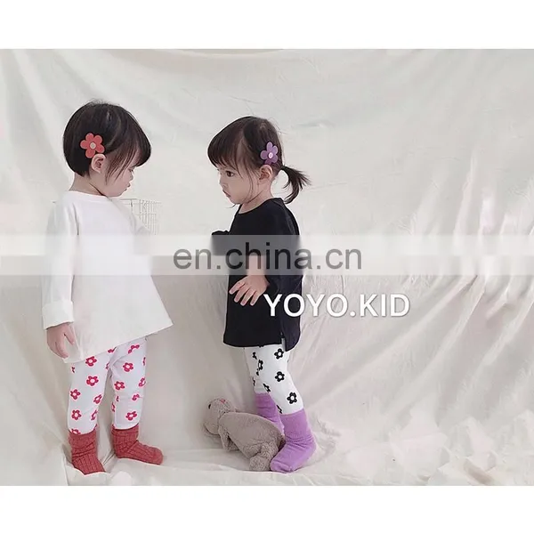 5648 Quickly Delivery Supplier Kid Girls Autumn Floral Outwear Legging photo-4