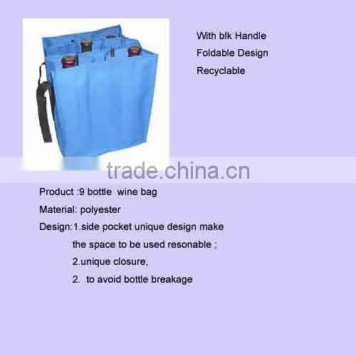 9 Bottle Wine Bag