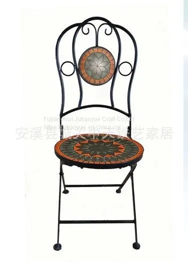Metal Outdoor Folding Table Coffer Table Round Table photo-5