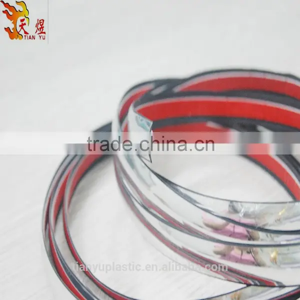 Plastic U Flat Channel Molding Chrome Edge Trim photo-2