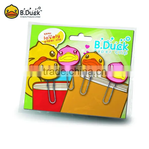 China Factory Wholesale Custom Plastic Metal Animal Head Shape Paper Clip photo-2