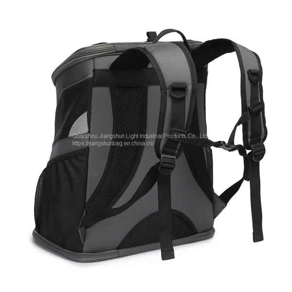 Amazon Customized Pet Backpack Bag Outdoor Travel Double Shoulder Space Transparent Folding Dog Carrier photo-4