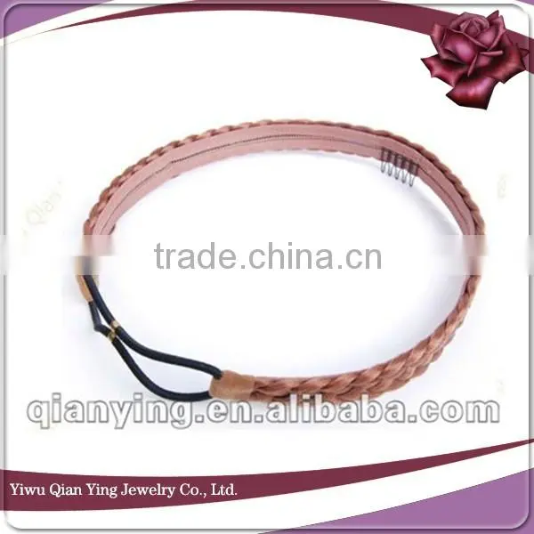 Beauty Black Synthetic Hair Piece Braided Headband photo-2