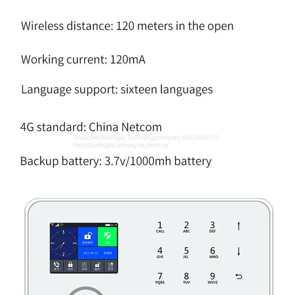 WIFI & GSM Home Burglar APP Control Alarm System For Security home