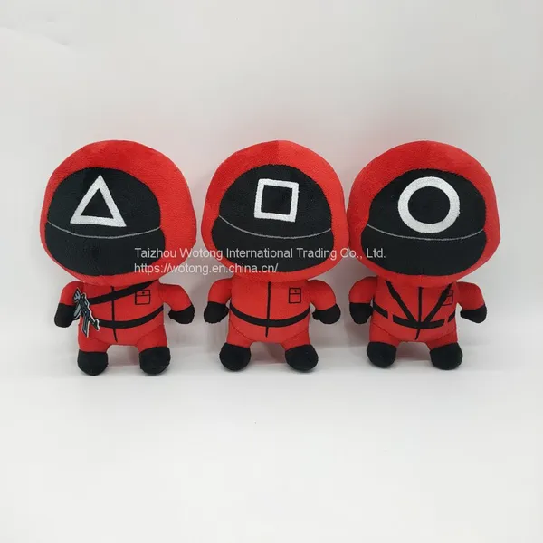 New Stuffed Squid Game 25cm Electric Embroidered Plush Doll Gifts for Children
