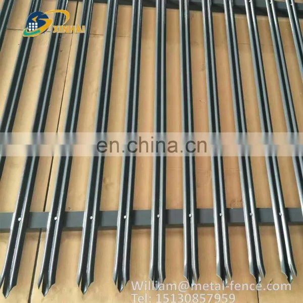High Security Signal Base Station Powder Coated W Section Triple Pointed Metal Palisade Fence photo-2