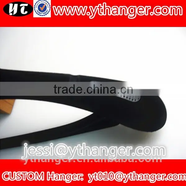 YY0455 Boutique Clothing Brands Black Velvet Men Suit Hanger With Trousers Bar photo-4