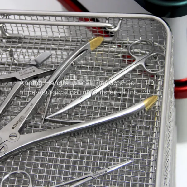 Special Sieve Baskets Made of Stainless Steel With Silicone Holders Wire Mesh Stainless Steel Trays photo-4