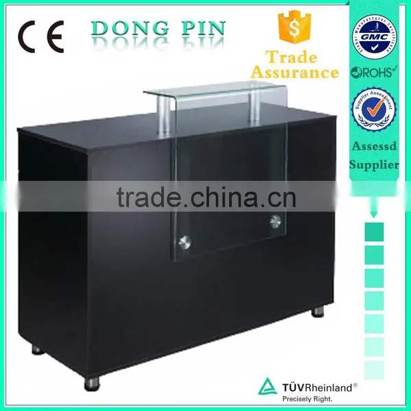 China Gold Supplier Solid Surface Commercial Reception Desk photo-2
