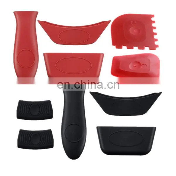 Silicone Hot Pot Handle Cover / Heat Protecting Silicone Hot Handle Holder for Cast Iron Skillets, & Pans photo-3