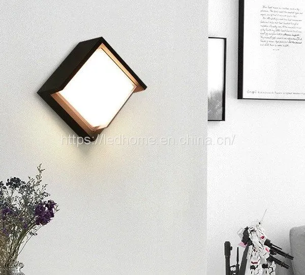 Modern Square LED Outdoor Wall Lights (12W) photo-2