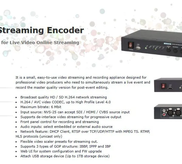 Streaming Encoder