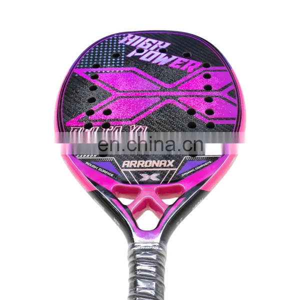 3K Carbon Fiber Rough Surface Beach Tennis Racket With Cover Bag For Adult Senior Player photo-2