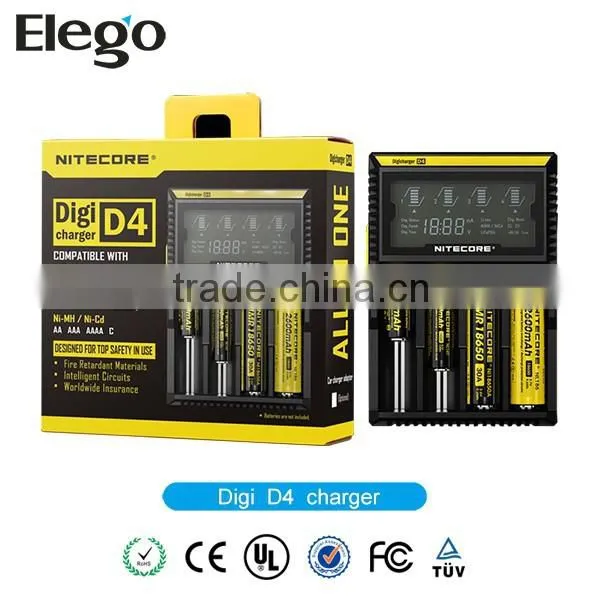 2014 New Hot Double Charger Nitecore Digi D4 Charger for 26650 Battery