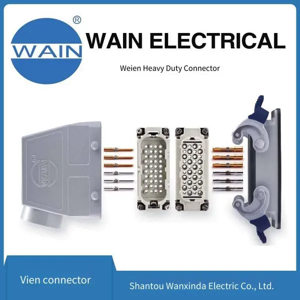 Wain Heavy-duty Connector Hd-040-fc Insert With 40 Pins, Ultra-high Density Insert, Rectangular Connector, Aviation Plug photo-2