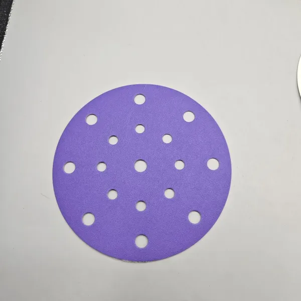 6 Inch 17 Holes Ceramic Abrasive Paper Sanding Disc photo-3