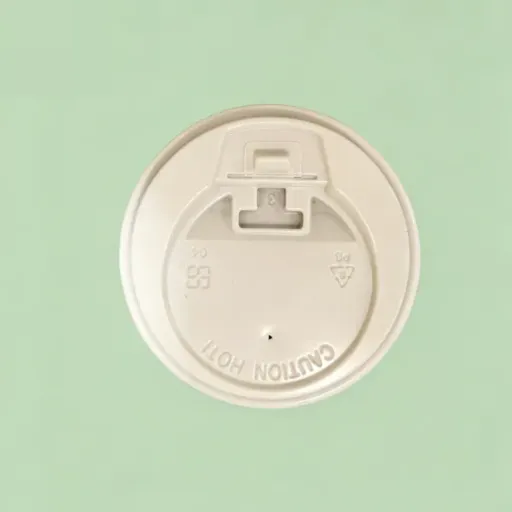 80mm 90mm White Plastic Free Recyclable Disposable Paper Lids for Hot Beverages photo-2