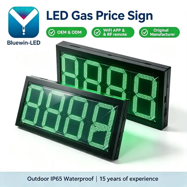 350W Control System Price Sign LED Fuel Price Sign for Gas Station 12