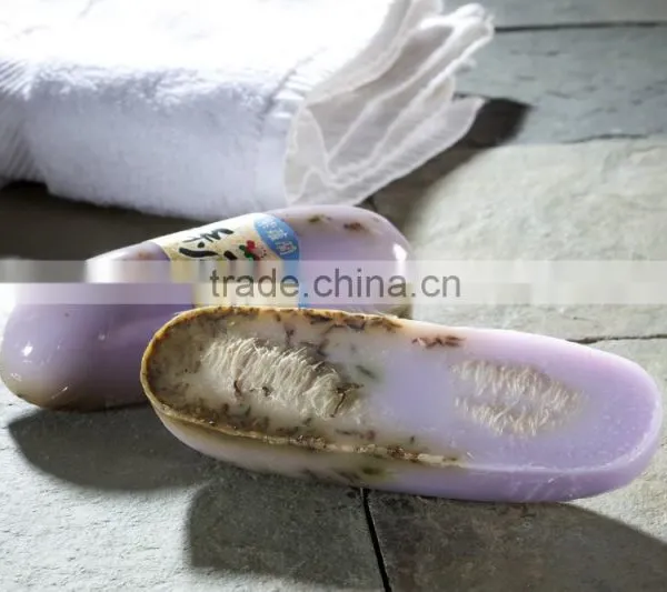 Natural Soap for Face and Body Violet Loofah Handmade Soap photo-3