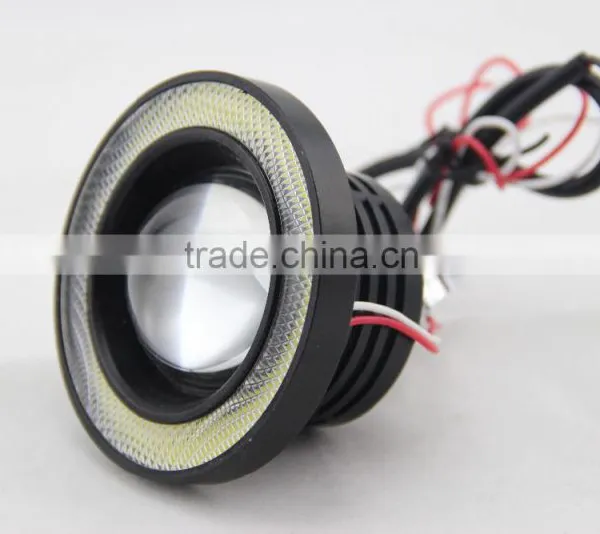 2015 Guangzhou 12v 10w 3.5 Inch LED Fog Light Lamp Projector Lens With Yellow Red White Blue Angle Eyes Evil Eyes photo-2