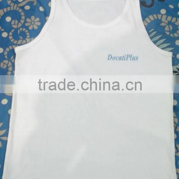 White Tank Top/100% Cotton Tank Top photo-2
