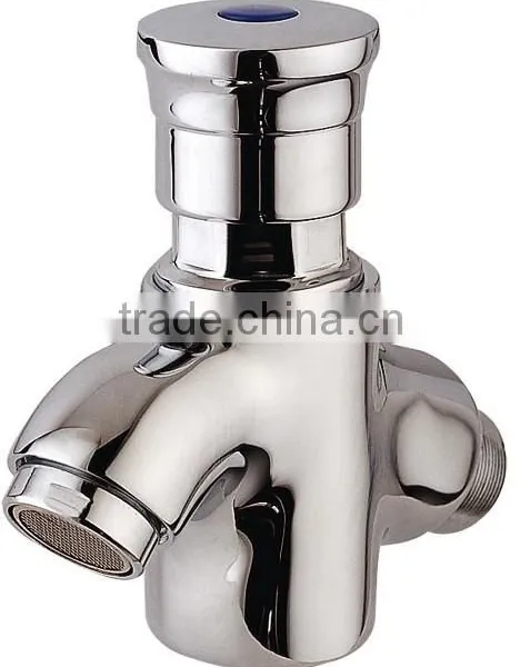 Time delay basin faucet