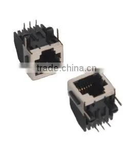 RJ11 PCB JACK /SOCKET/CONNECTOR WITH HALF-SHIELDING