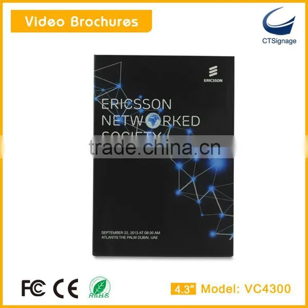 Hot Sale 4.3 Inch Lcd Screen Video Brochure Video Book Video Booklet for Advertising VC4300 photo-5