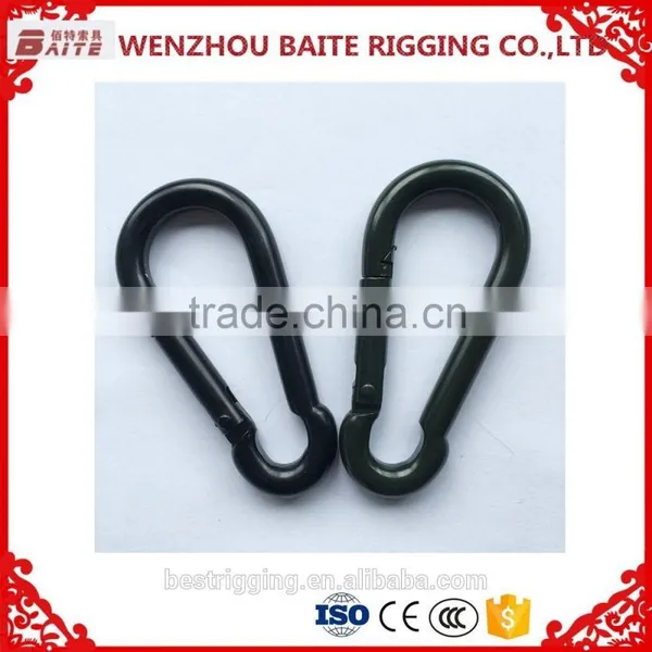 Smart Colorful Locking Carabiner,black Single Swivel Dog Snap Hook,Black Climbing Snap Hook photo-4