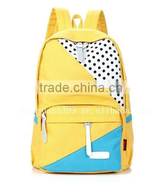 2016 China supplier boy canvas backpack durable large capacity school bag fancy outdoor sport bag