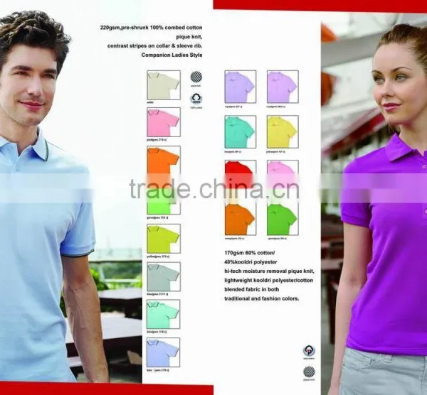 High Quality Fashion Couple Polo Shirt , Custom Polo Shirt Design photo-4