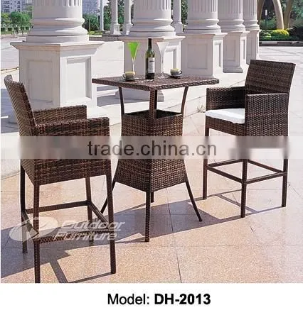 Rattan Outdoor Barstool Tall Bar Chair (DH-2013)