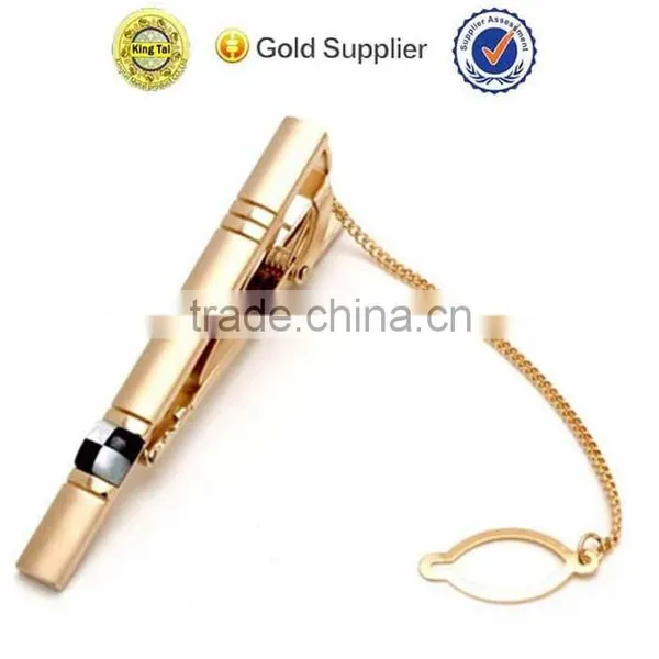 China Trade Wholesale Manufacture Quality Metal Plating Gold Tie Clip photo-4