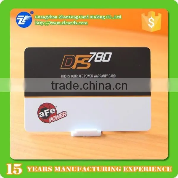 Guangzhou PVC Black Warranty Card Making for Watch photo-2