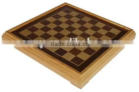 High Level Chessman Storage Chess Table Set Wooden photo-3