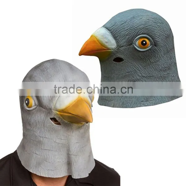 Animal Head Party Mask Pigeon Head Latex Mask Cosplay Mask photo-5