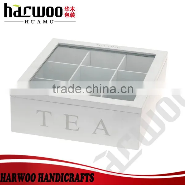 Glossy Varnish With Golden Closure Wooden Tea Storage Box,12 Compartments Tea Box photo-4