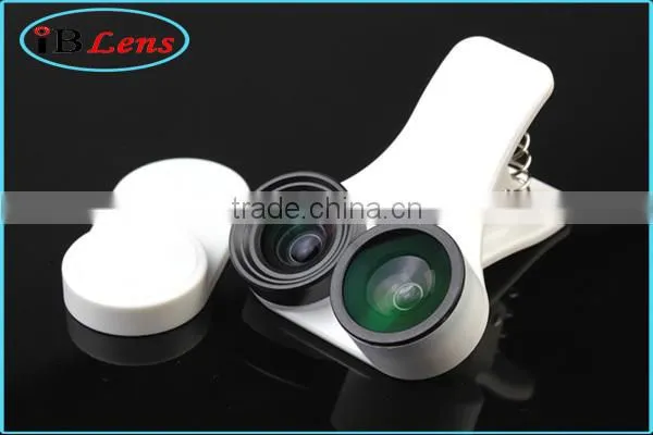 Universal Fisheye Wide Angle Macro 3 in 1 Camera Lens for Mobile Phone