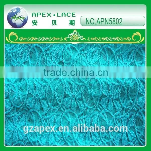 Nylon Knitting Swiss Cotton Lace Fabric APN5774 photo-2